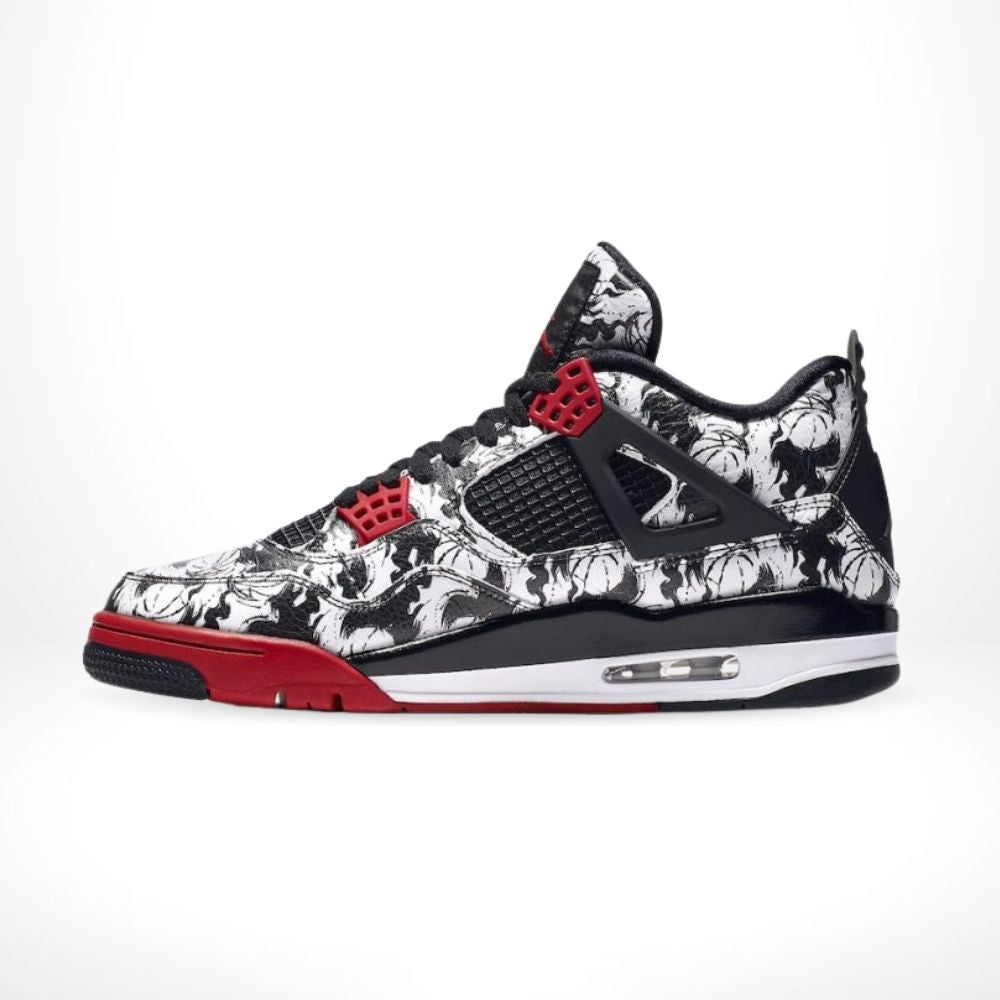 Air Jordan 4 Retro Tattoo Fire in Red - product image from the listing.