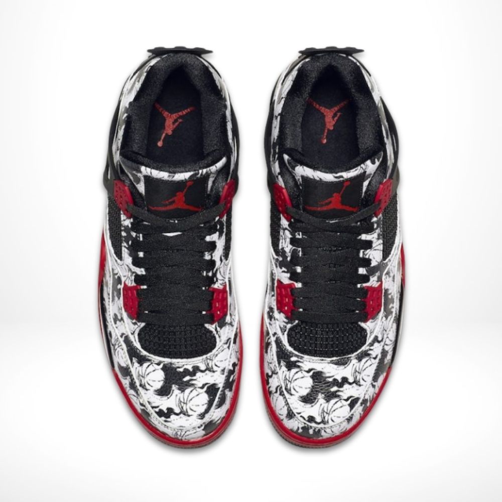 Air Jordan 4 Retro Tattoo Fire in Red - product image from the listing.