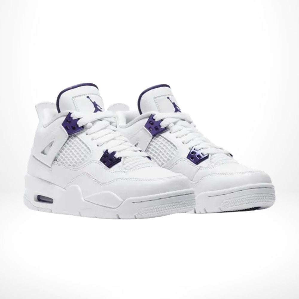 Air Jordan 4 Retro in Purple Metallic - product image from the listing.