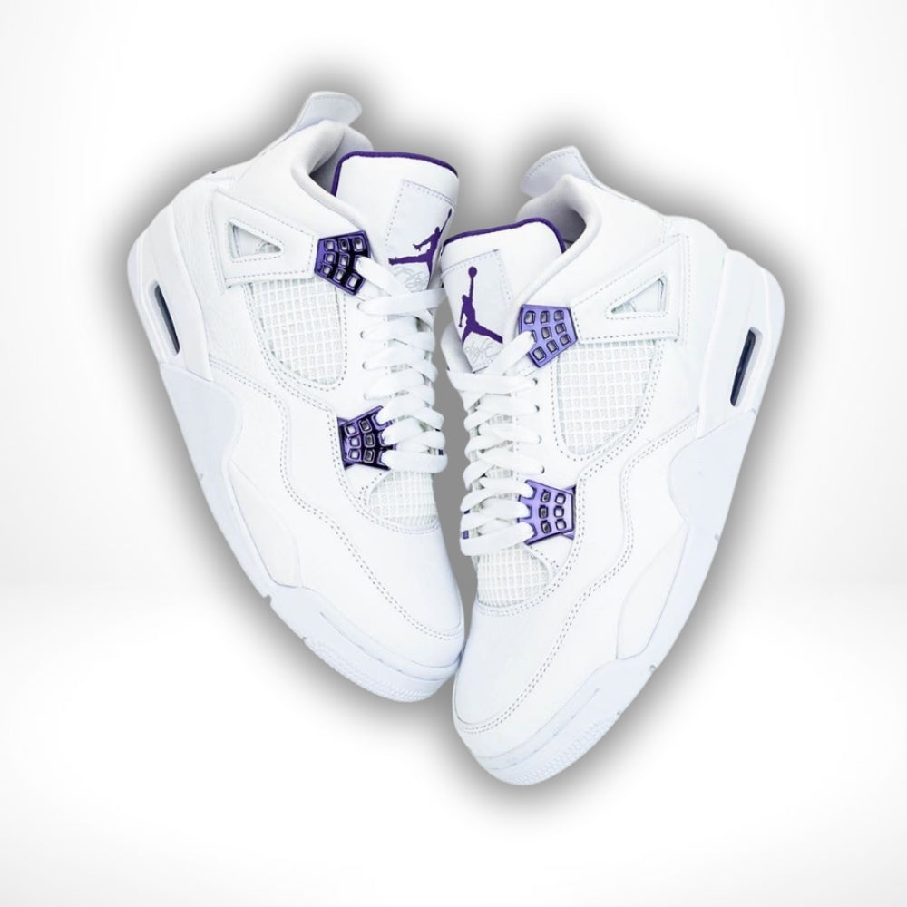 Air Jordan 4 Retro in Purple Metallic - product image from the listing.