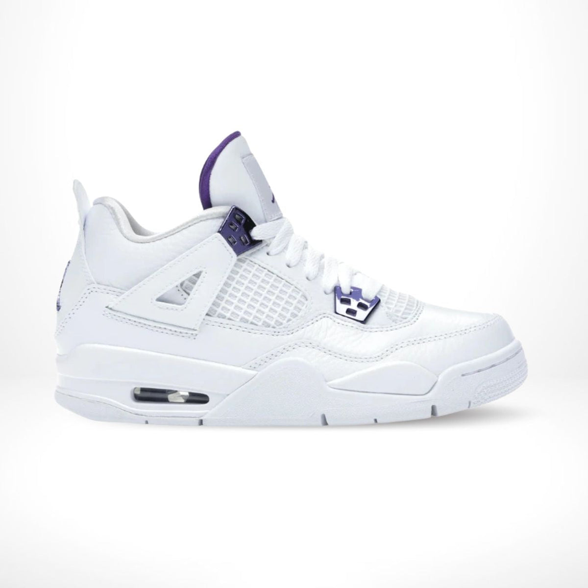 Air Jordan 4 Retro in Purple Metallic - product image from the listing.