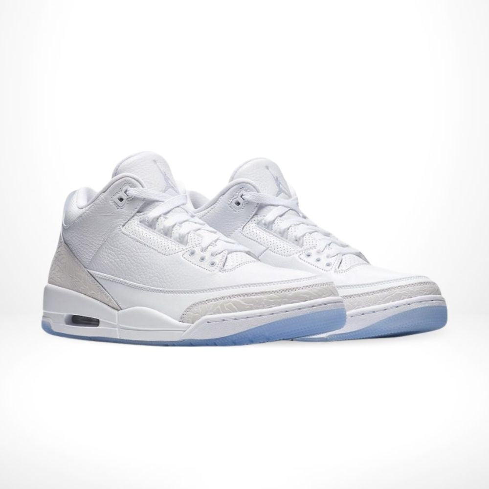 Air Jordan 3 Retro in Pure White - product image from the listing.