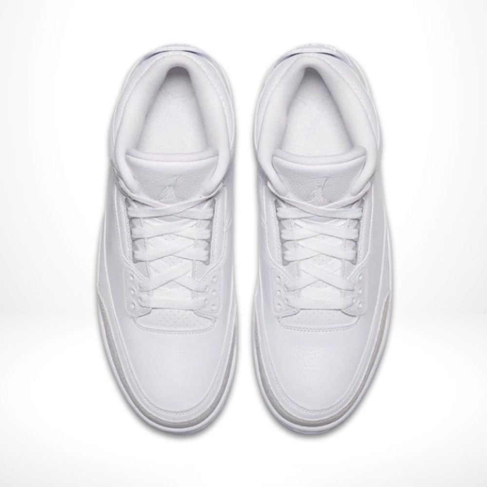 Air Jordan 3 Retro in Pure White - product image from the listing.