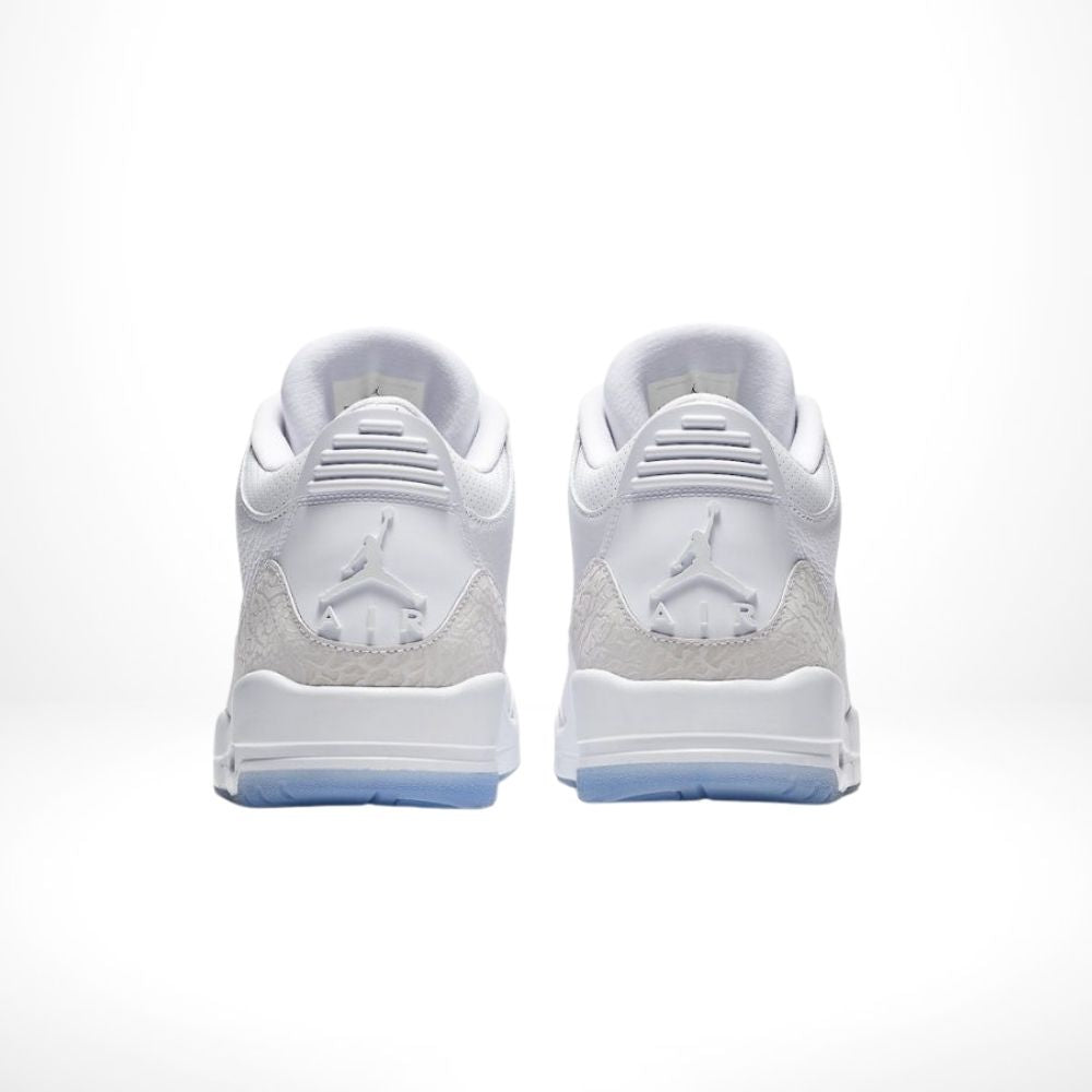 Air Jordan 3 Retro in Pure White - product image from the listing.