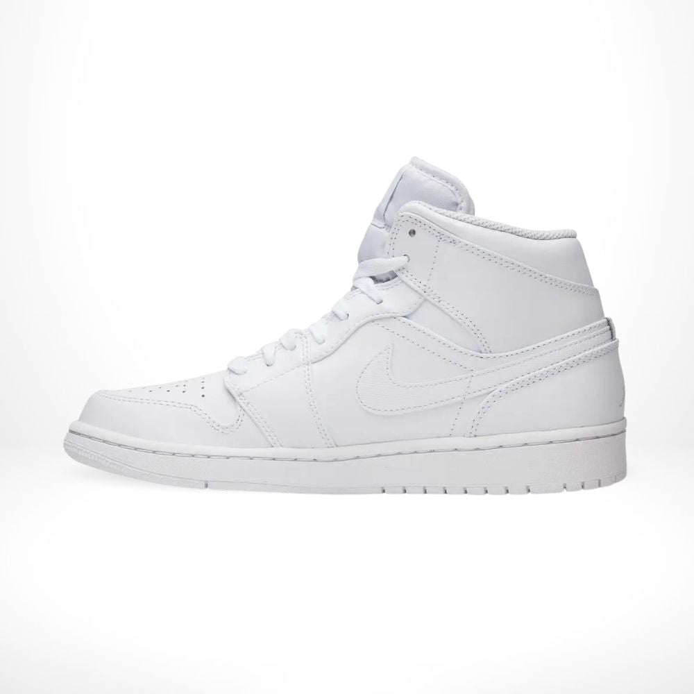 Air Jordan 1 Retro Mid in White Pure Platinum - product image from the listing.