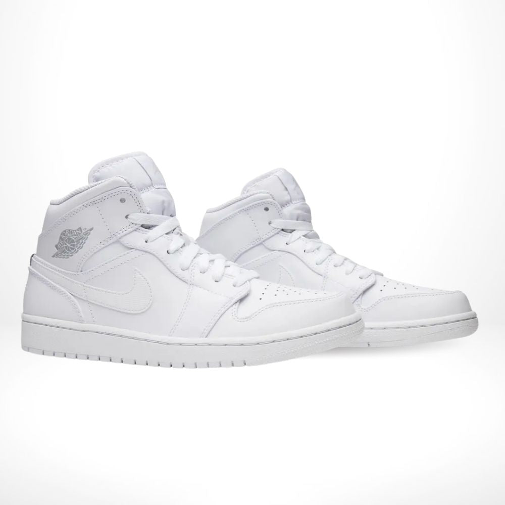Air Jordan 1 Retro Mid in White Pure Platinum - product image from the listing.