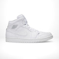 Air Jordan 1 Retro Mid in White Pure Platinum - product image from the listing.