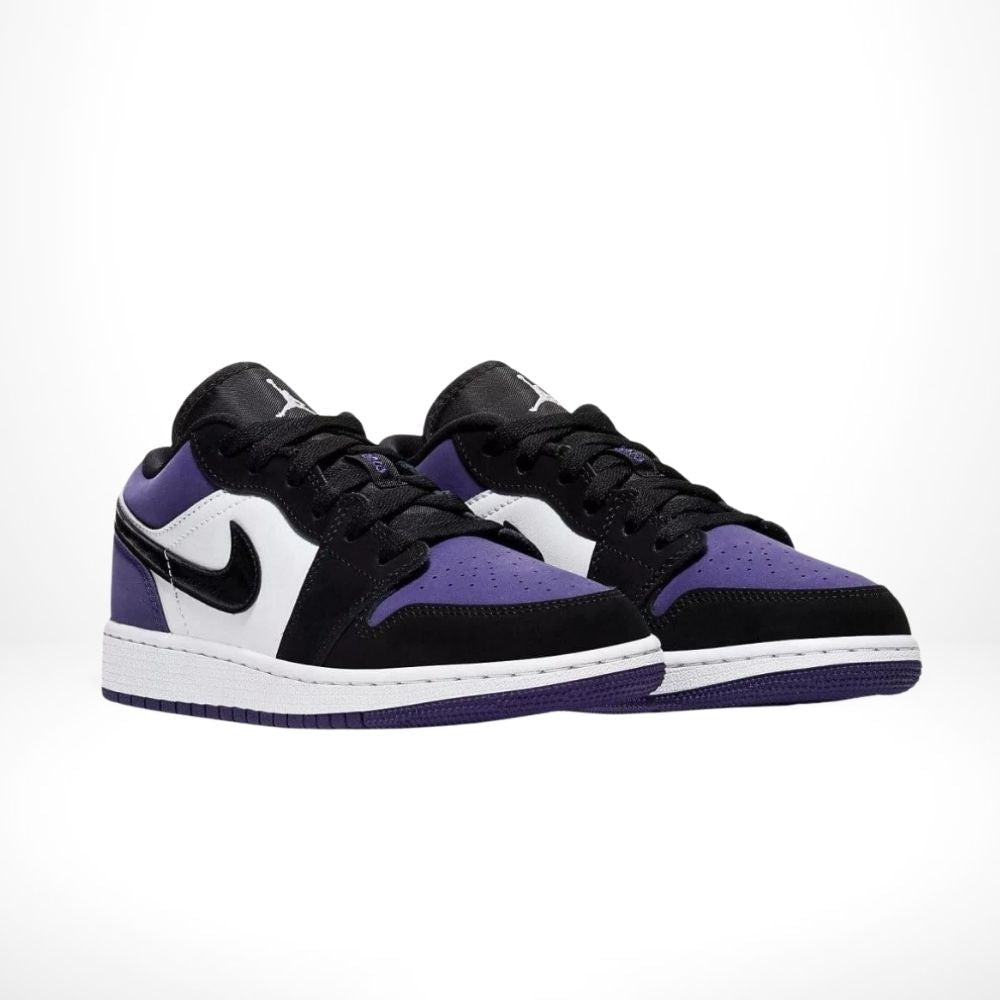Air Jordan 1 Low Court in Purple Black - product image from the listing.