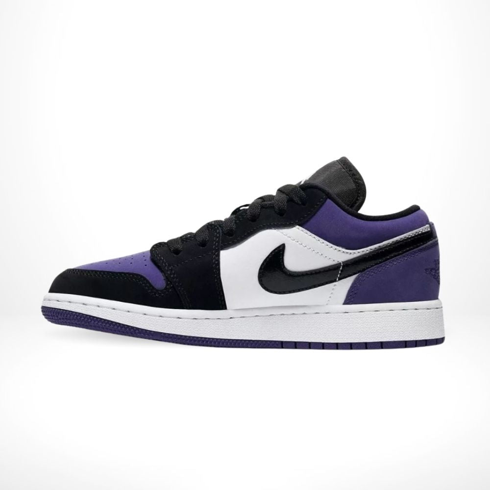 Air Jordan 1 Low Court in Purple Black - product image from the listing.