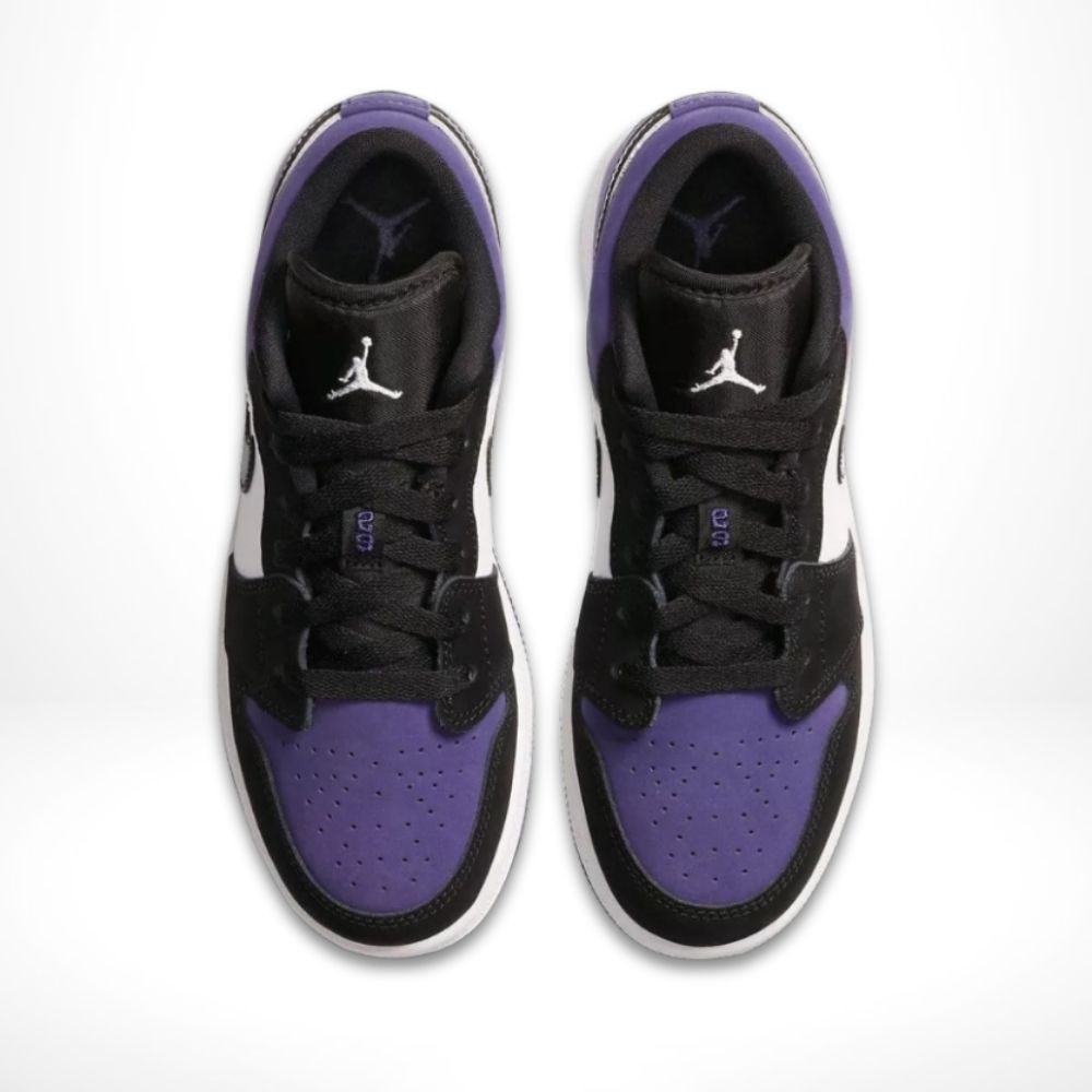 Air Jordan 1 Low Court in Purple Black - product image from the listing.