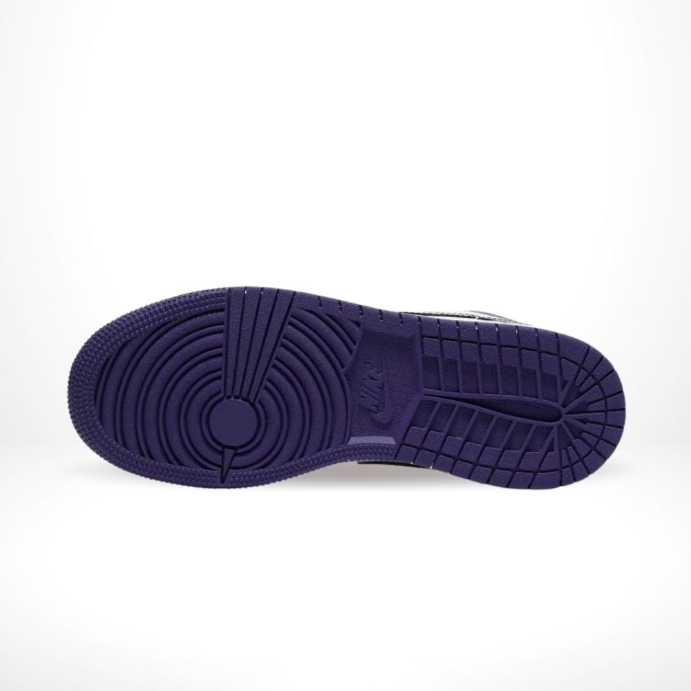 Air Jordan 1 Low Court in Purple Black - product image from the listing.