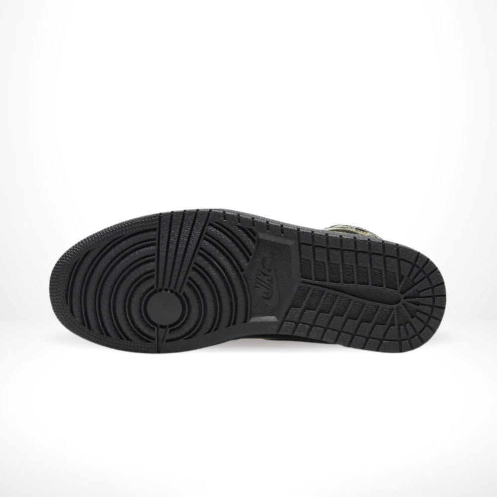 Air Jordan 1 Retro High OG in Black Metallic Gold - product image from the listing.