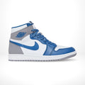 Air Jordan 1 Retro High OG True in Blue - product image from the listing.