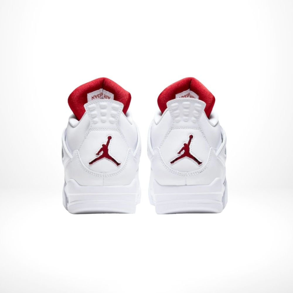 Air Jordan 4 Metallic Pack in White Red - product image from the listing.