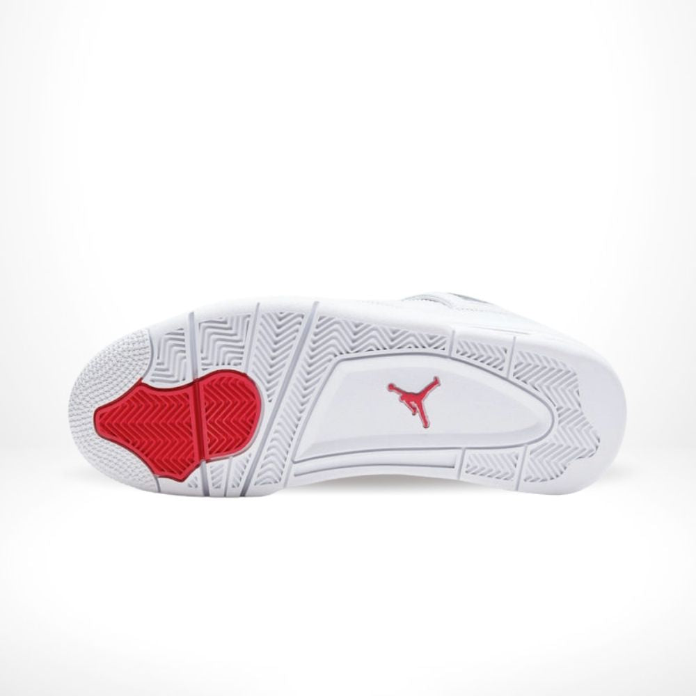 Air Jordan 4 Metallic Pack in White Red - product image from the listing.