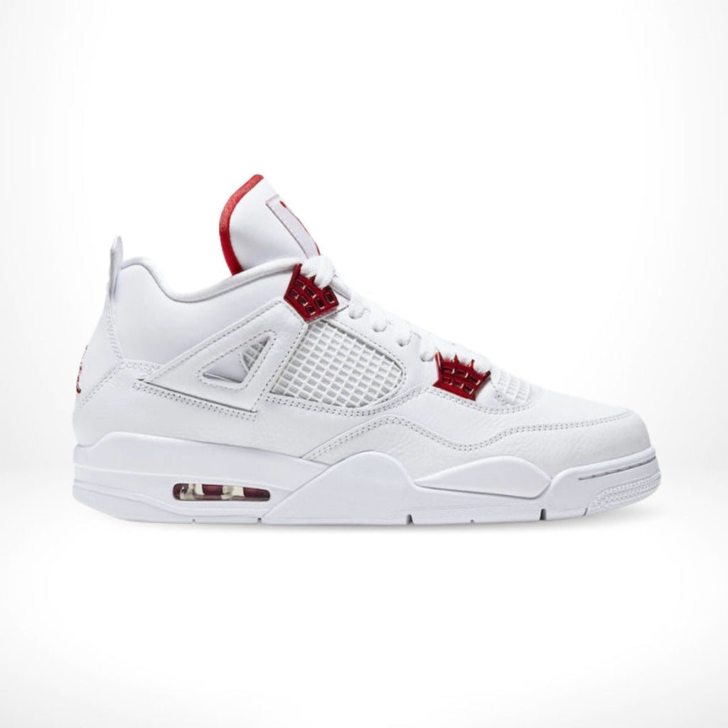 Air Jordan 4 Metallic Pack in White Red - product image from the listing.
