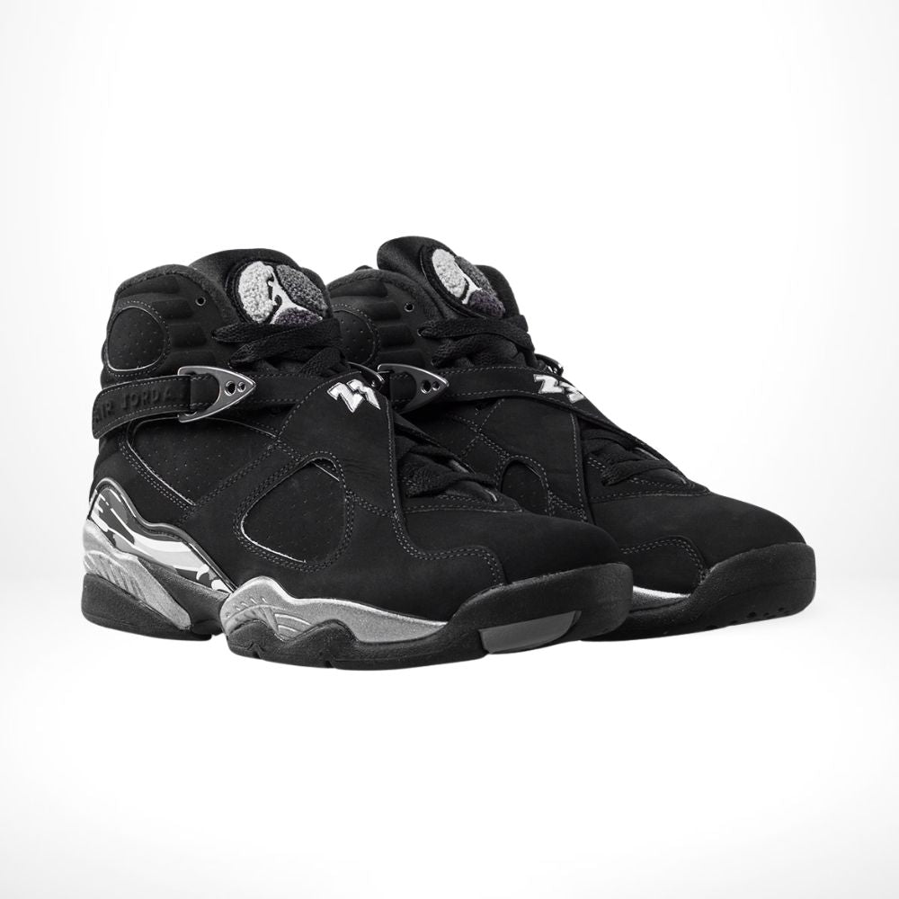 Chrome Triple Black - Air Jordan 8 Retro 2015 - product image from the listing.
