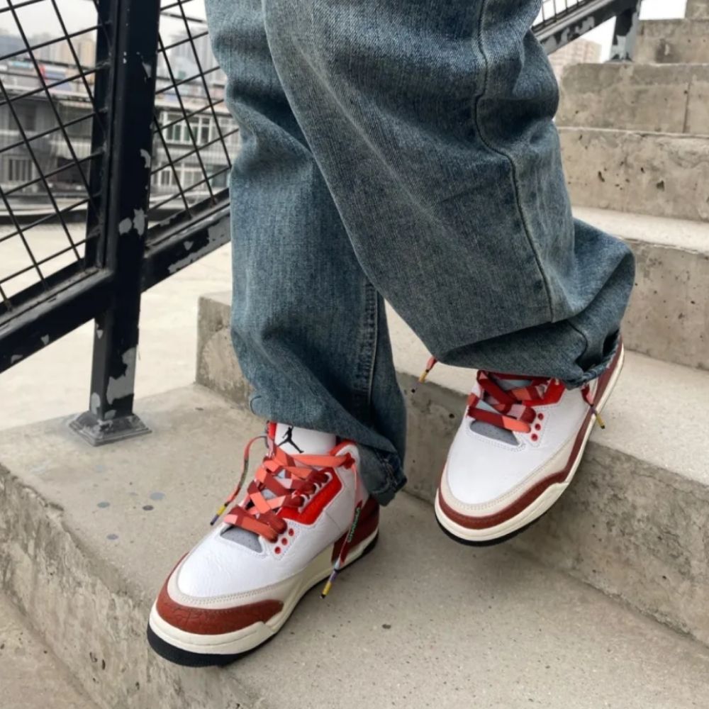 Air Jordan 3 Retro Mars in Stone Brown Orange - product image from the listing.