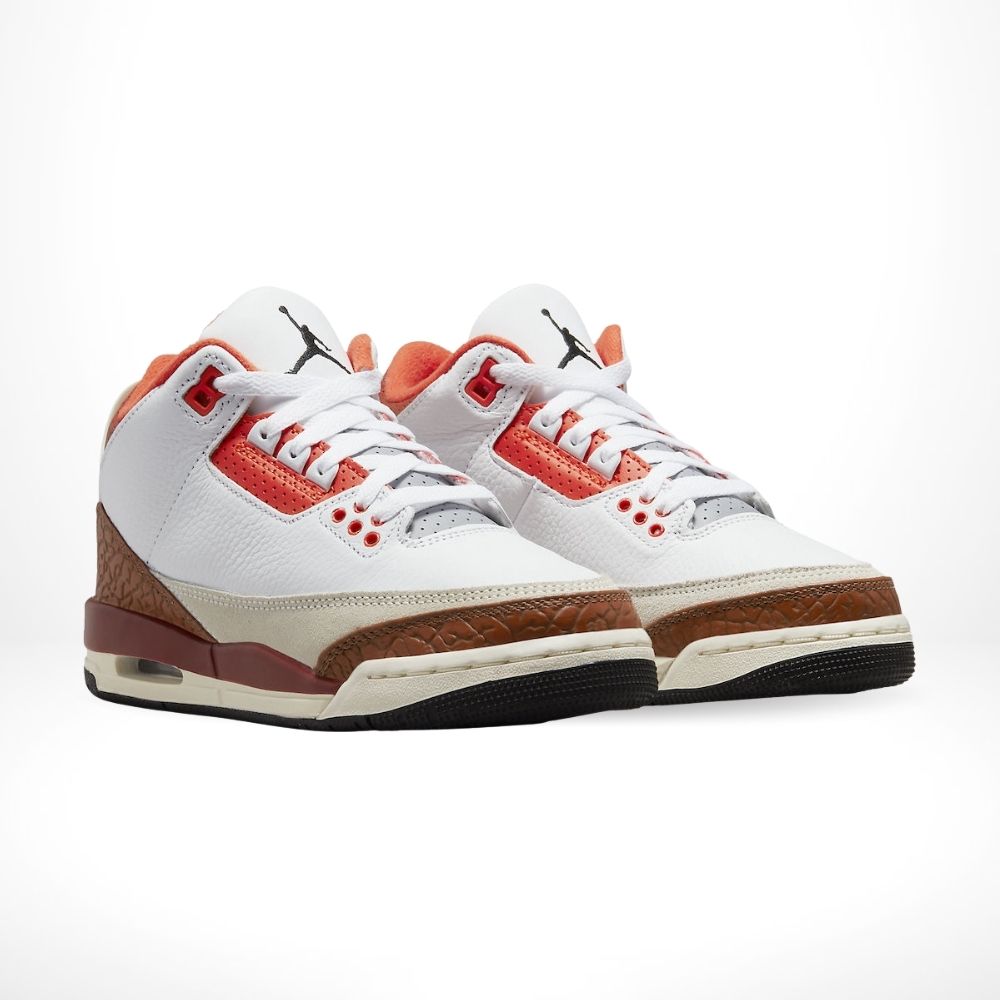 Air Jordan 3 Retro Mars in Stone Brown Orange - product image from the listing.