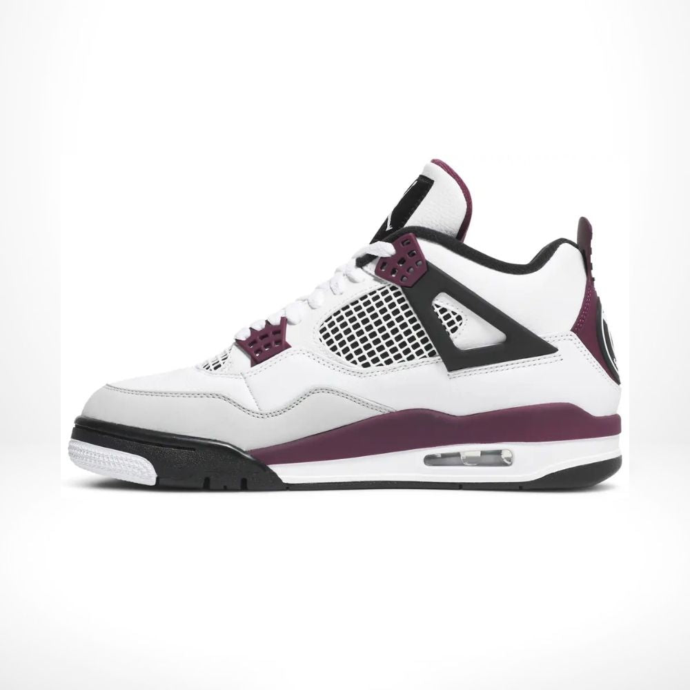 Air Jordan 4 Retro x Paris Saint-Germain in Bordeaux White - product image from the listing.