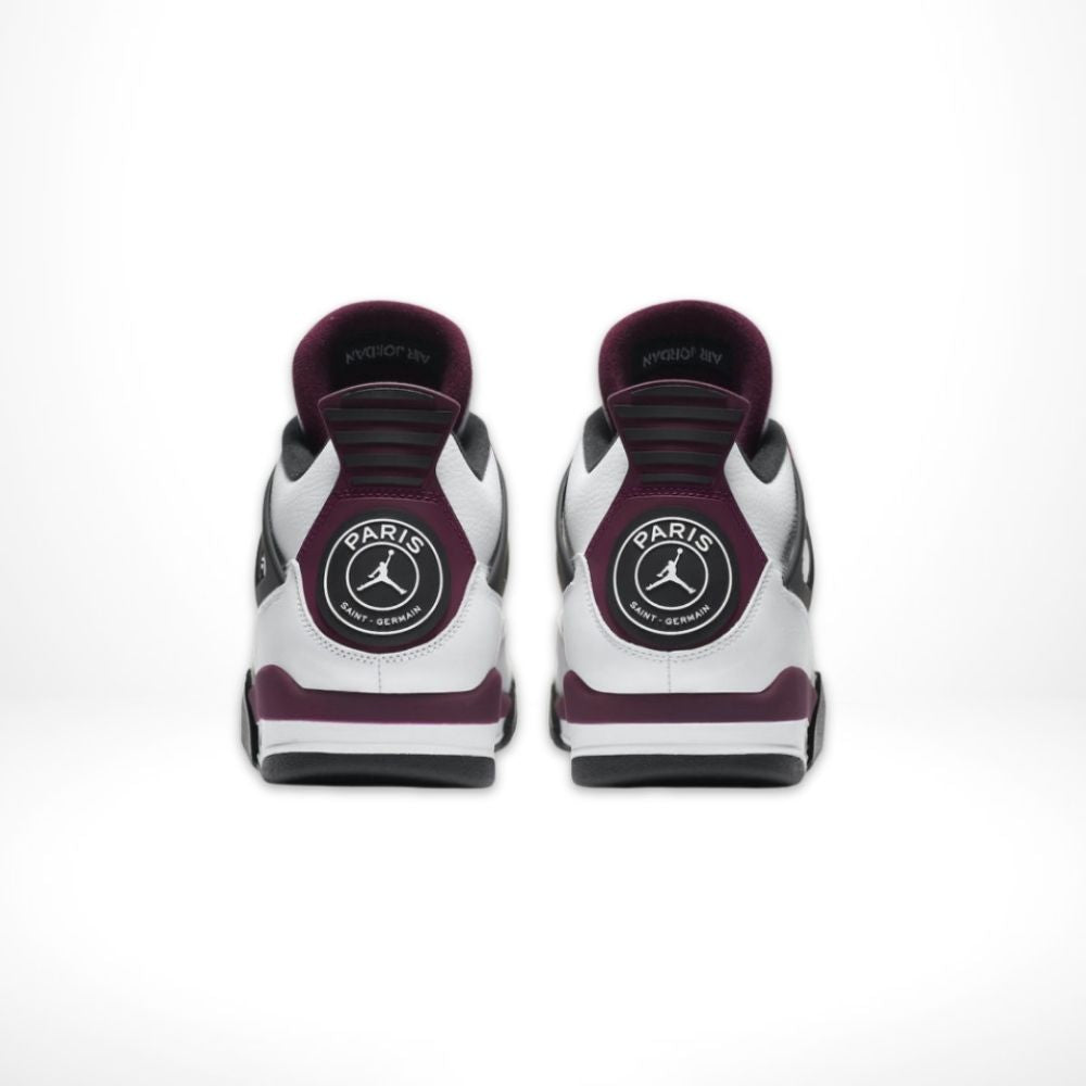 Air Jordan 4 Retro x Paris Saint-Germain in Bordeaux White - product image from the listing.