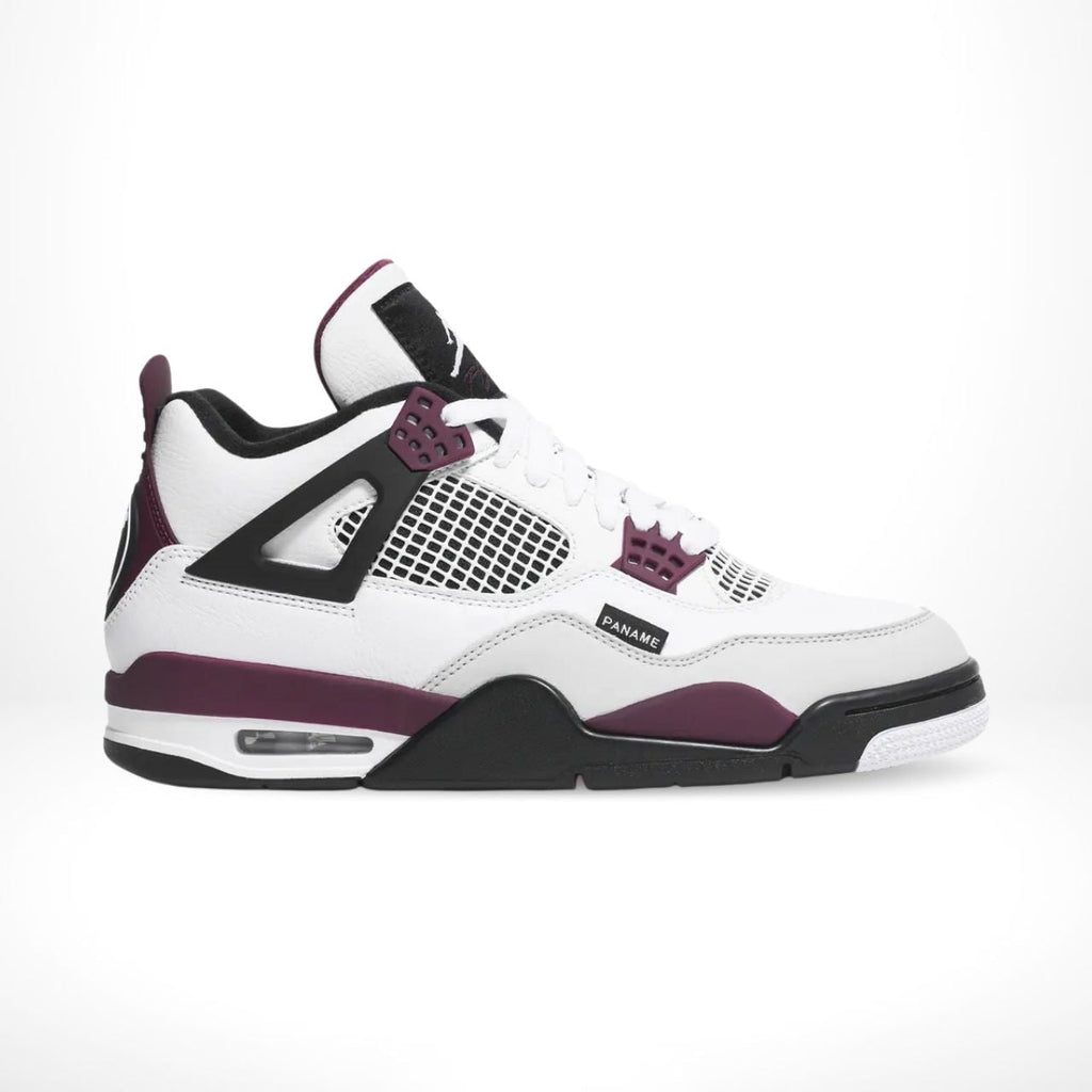 Air Jordan 4 Retro x Paris Saint-Germain in Bordeaux White - product image from the listing.