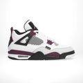 Air Jordan 4 Retro x Paris Saint-Germain in Bordeaux White - product image from the listing.