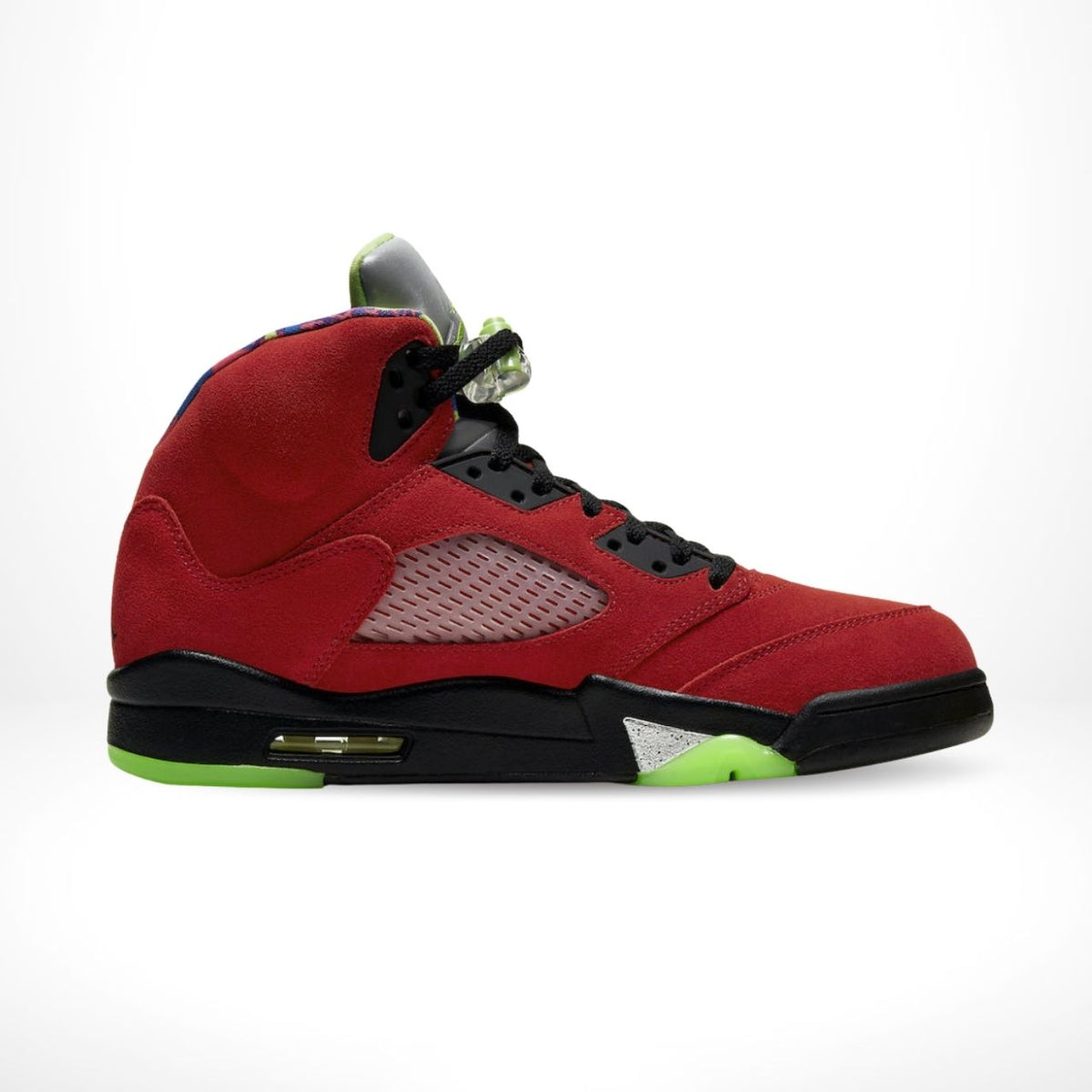 Air Jordan 5 Retro SE What The in Red Yellow - product image from the listing.