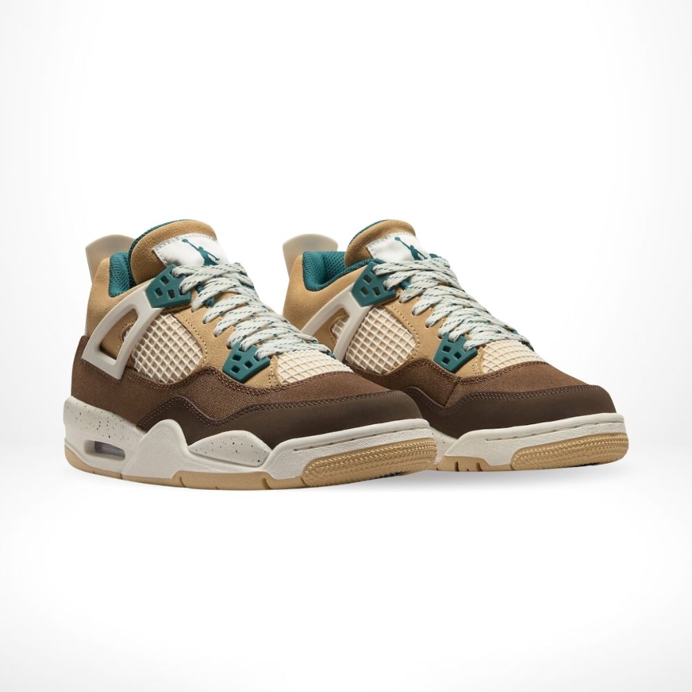 Air Jordan 4 Retro Cacao Wow in Brown Sail - product image from the listing.