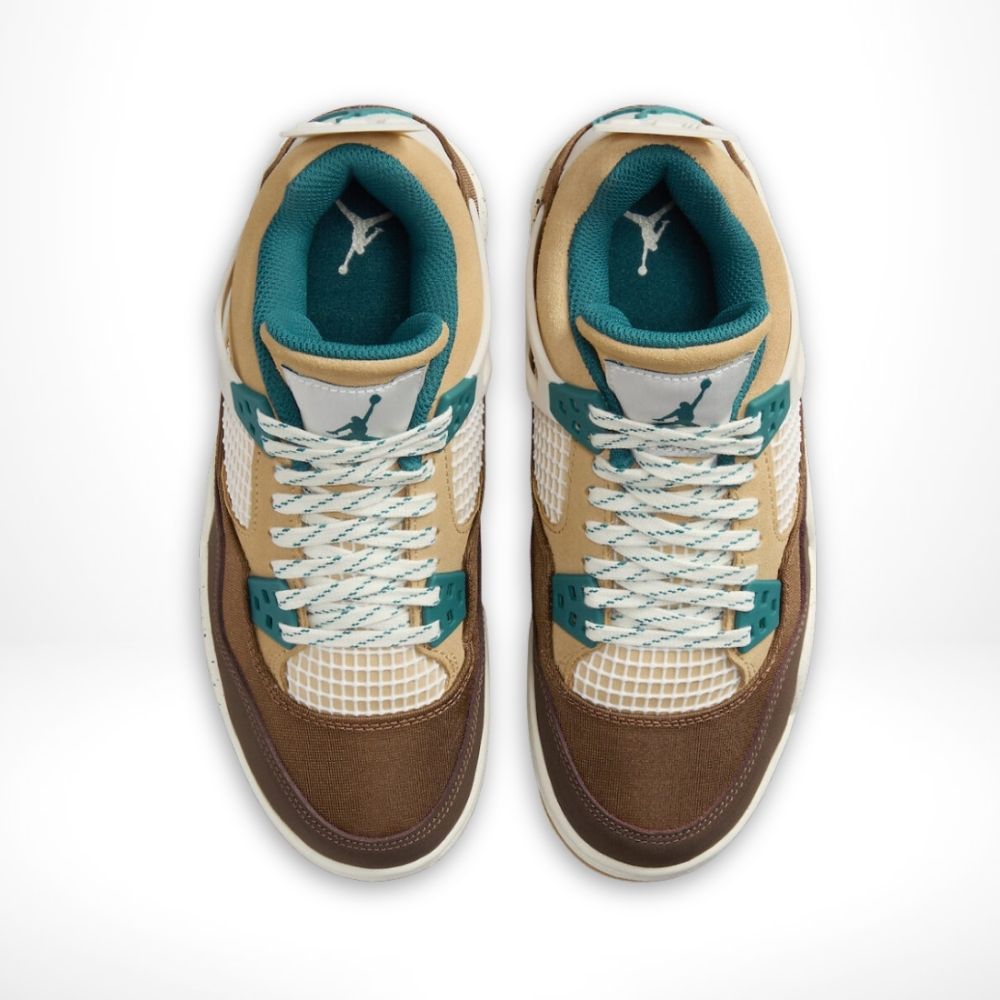 Air Jordan 4 Retro Cacao Wow in Brown Sail - product image from the listing.