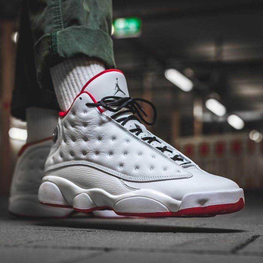 Air Jordan 13 Retro History of Flight in White Red - product image from the listing.