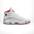 Air Jordan 13 Retro History of Flight in White Red - product image from the listing.