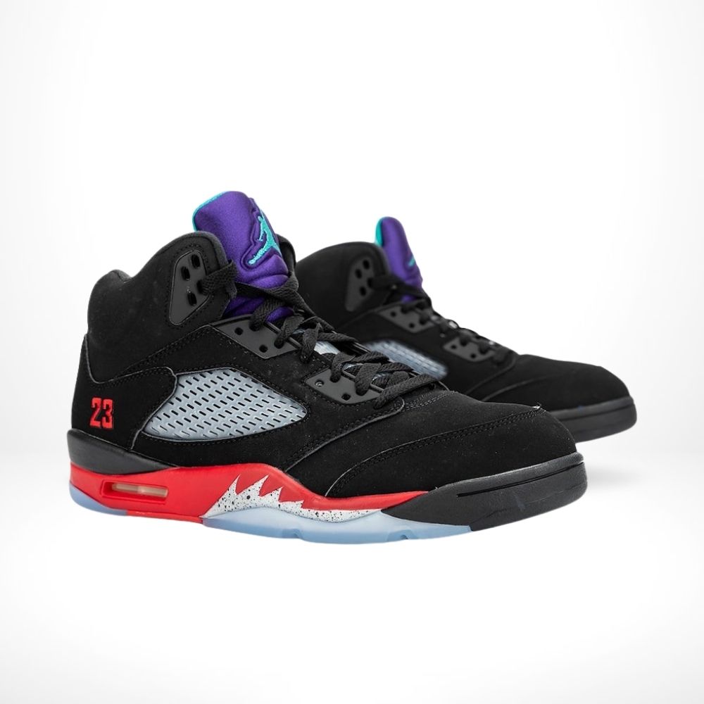 Air Jordan 5 Retro Top 3 in Black Red - product image from the listing.