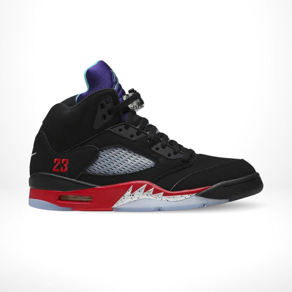 Air Jordan 5 Retro Top 3 in Black Red - product image from the listing.