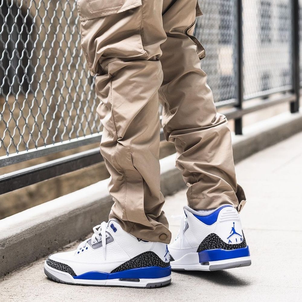 Air Jordan 3 Retro Racer in Blue - product image from the listing.