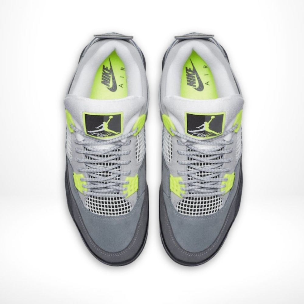 Air Jordan 4 Retro SE Neon 95 in Grey - product image from the listing.