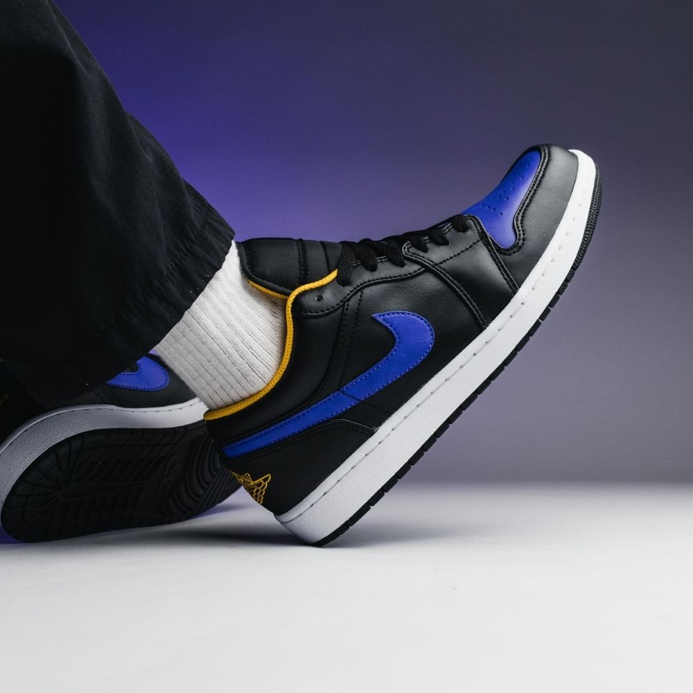 Lakers Dark Concord - Air Jordan 1 Low - product image from the listing.