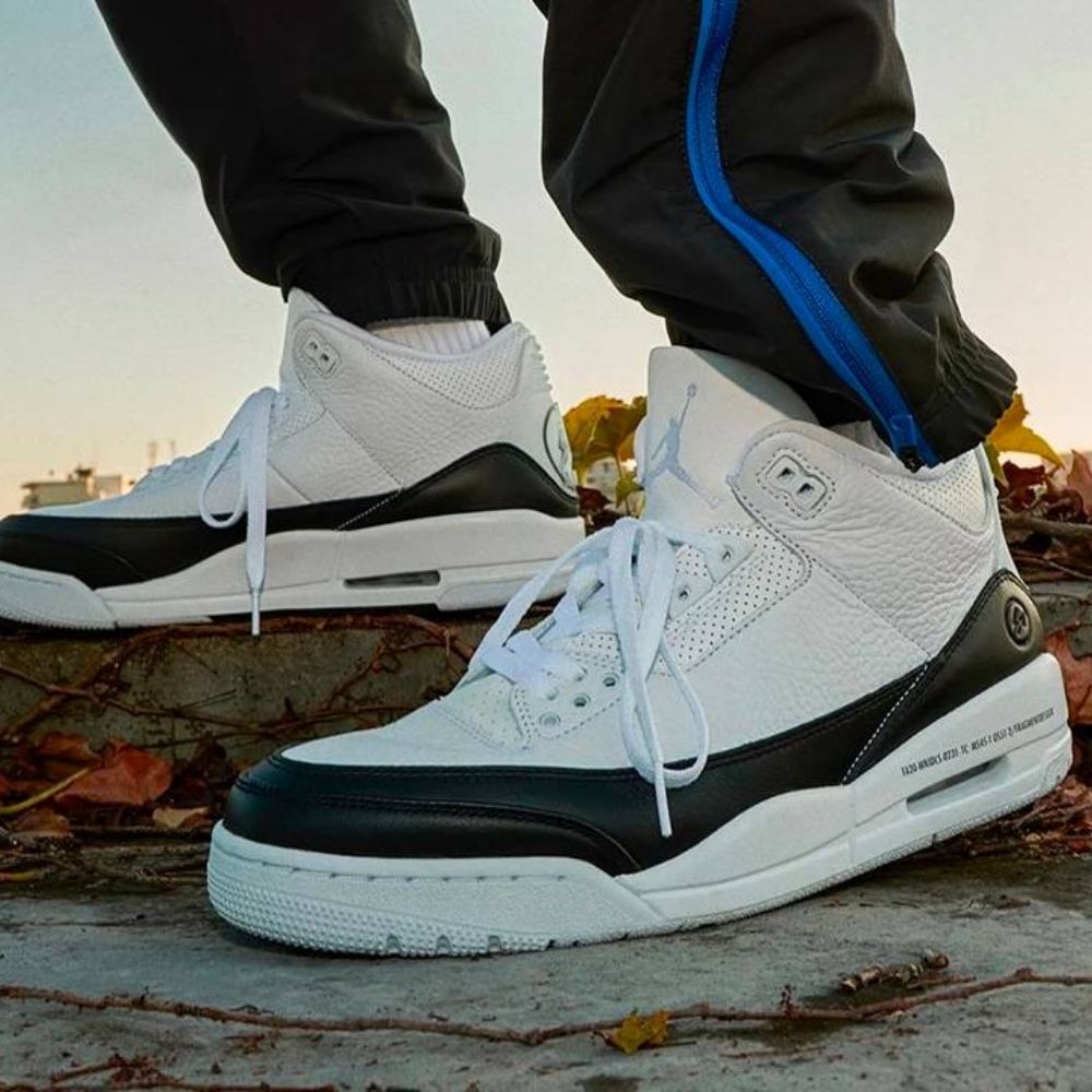 Air Jordan 3 Retro SP x Fragment Design in White - product image from the listing.