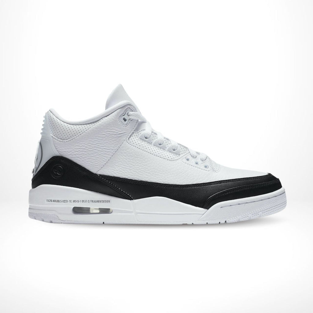 Air Jordan 3 Retro SP x Fragment Design in White - product image from the listing.