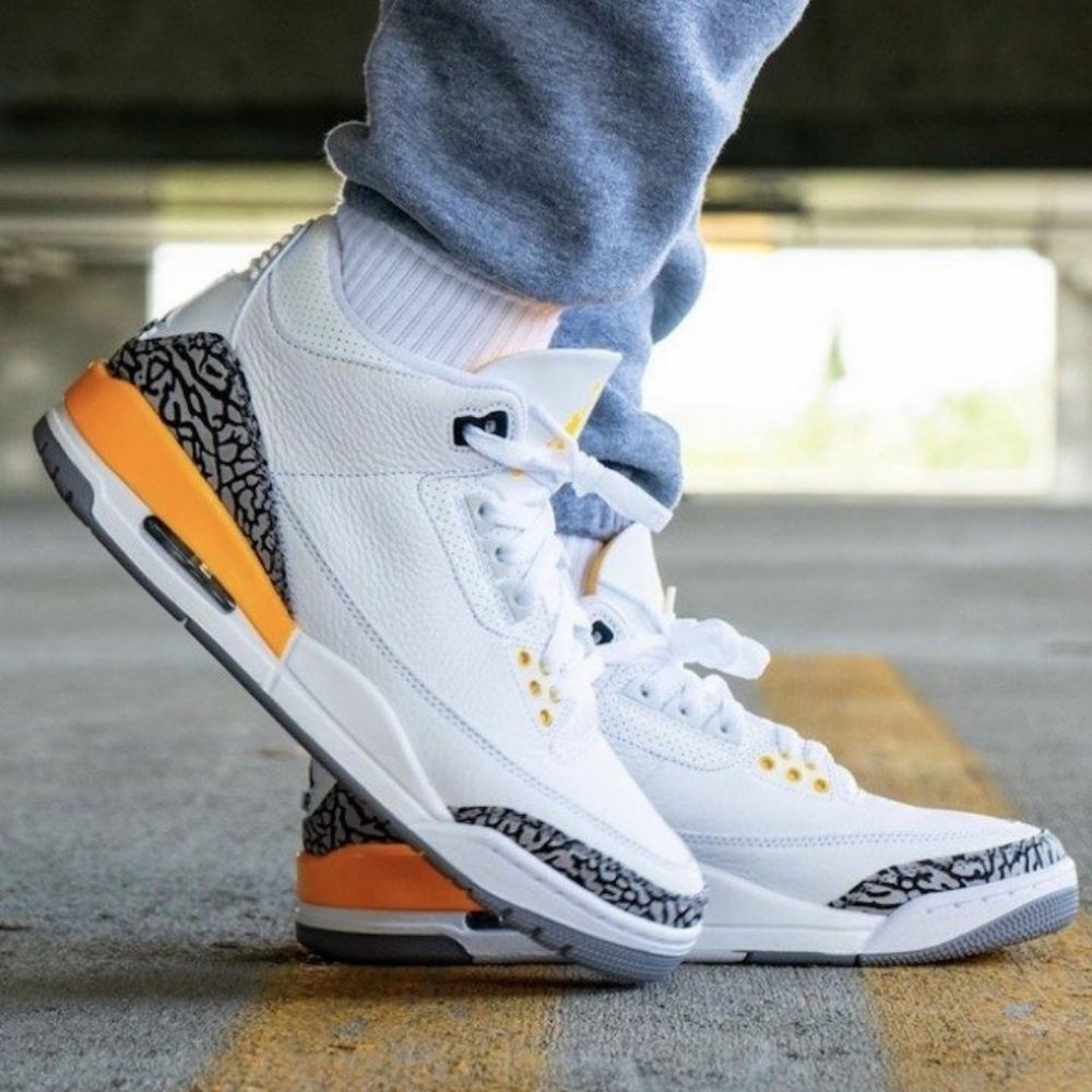 Air Jordan 3 Retro Laser in Orange - product image from the listing.