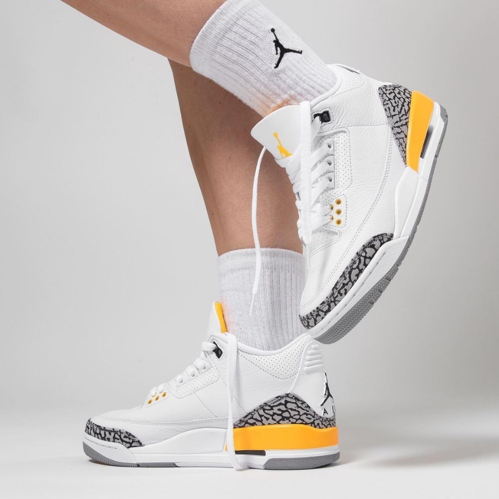 Air Jordan 3 Retro Laser in Orange - product image from the listing.