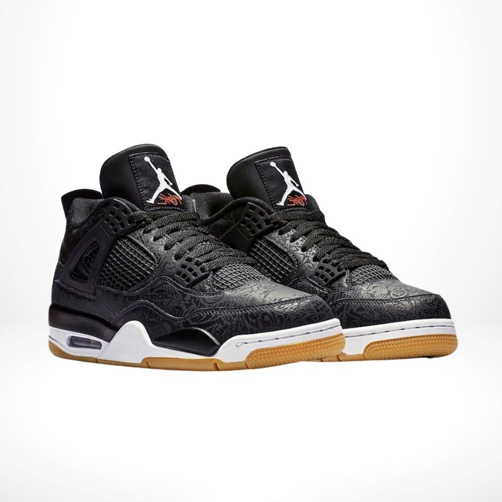 Air Jordan 4 Retro Laser in Black - product image from the listing.