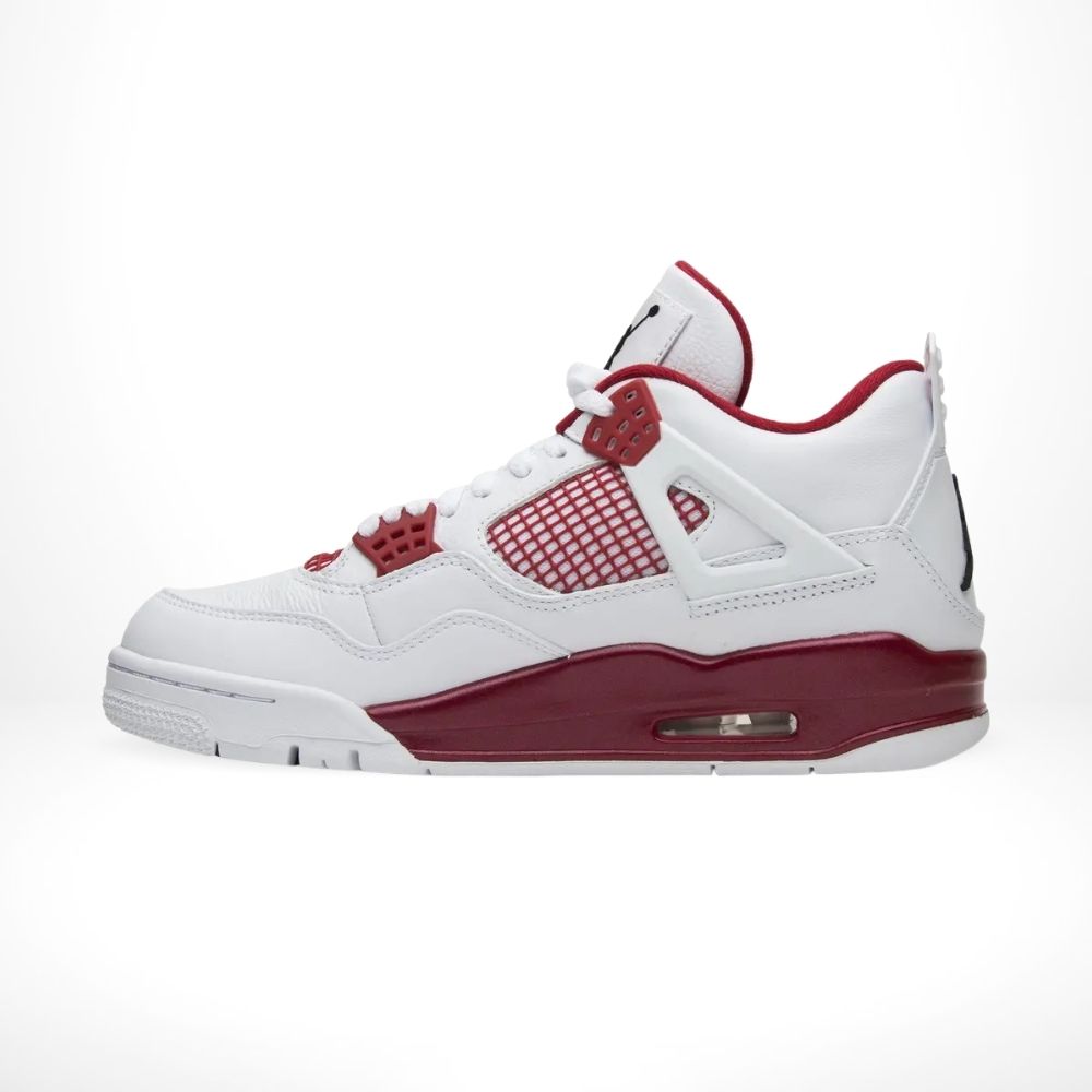 Air Jordan 4 Retro Alternate 89 in White Red - product image from the listing.