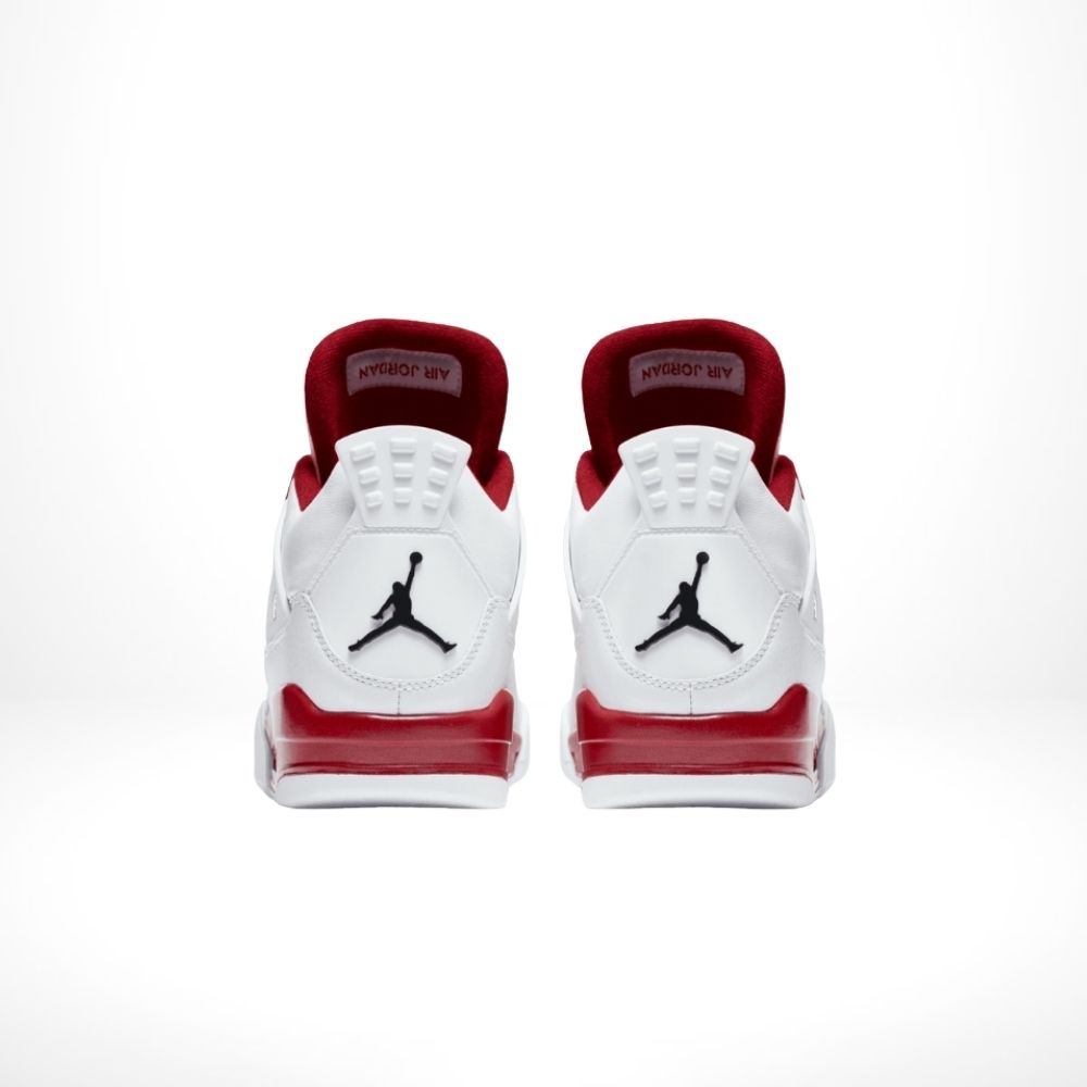 Air Jordan 4 Retro Alternate 89 in White Red - product image from the listing.