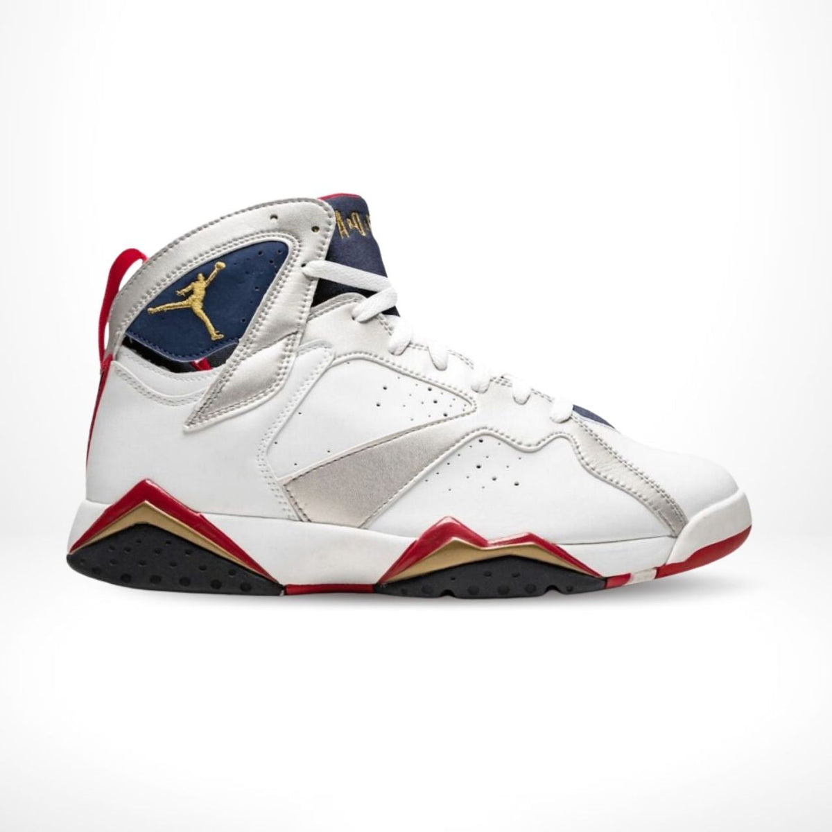 Air Jordan 7 Retro Olympic in White Red - product image from the listing.
