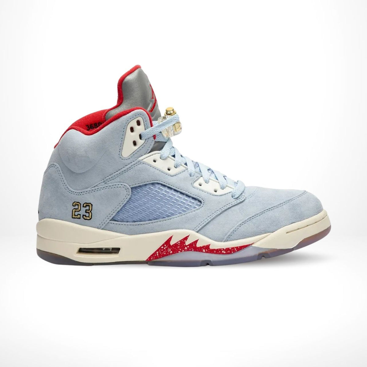 Air Jordan 5 Retro x Trophy Room in Ice Blue - product image from the listing.