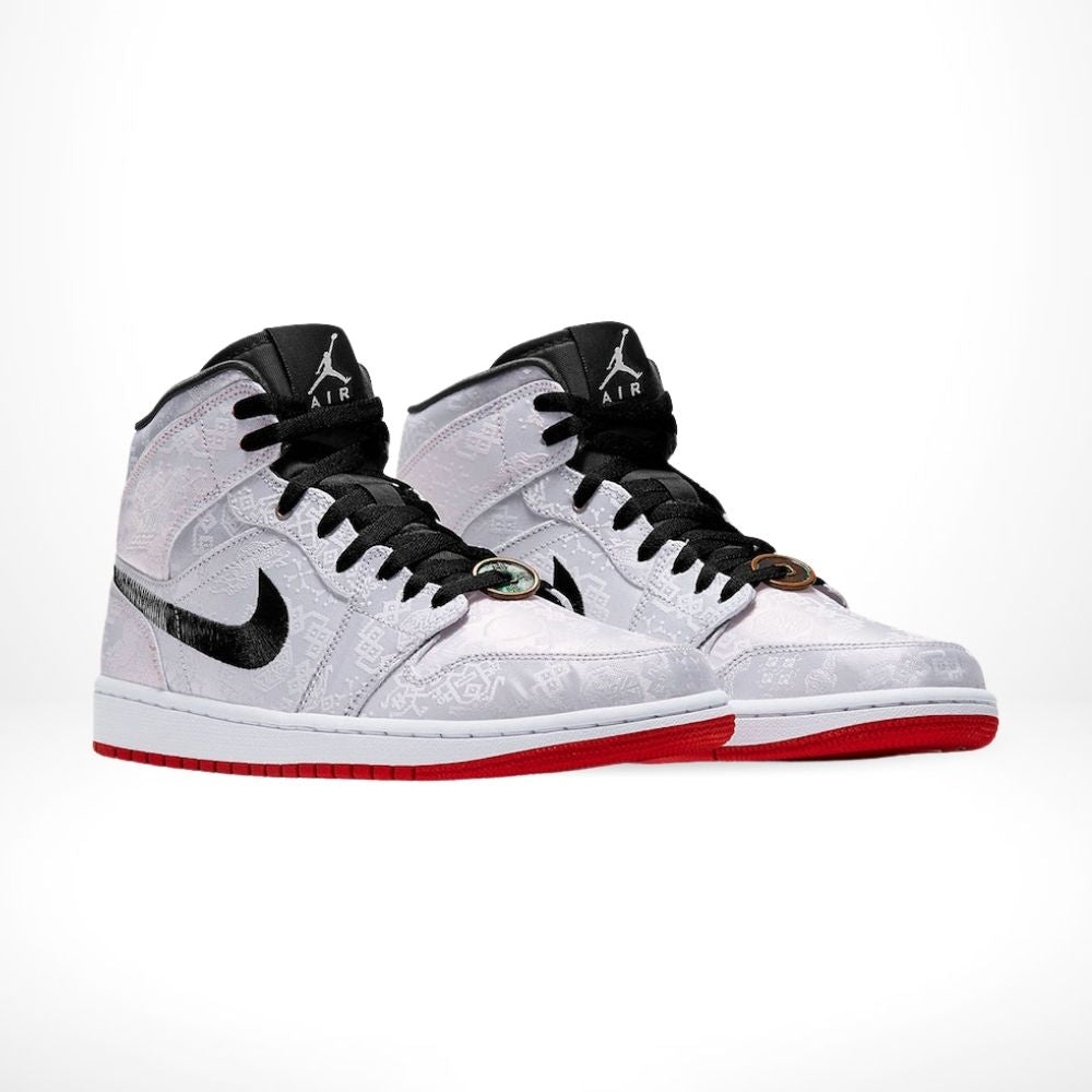 CU2804-100 - Air Jordan 1 Mid x Clot Fearless Grey - product image from the listing.