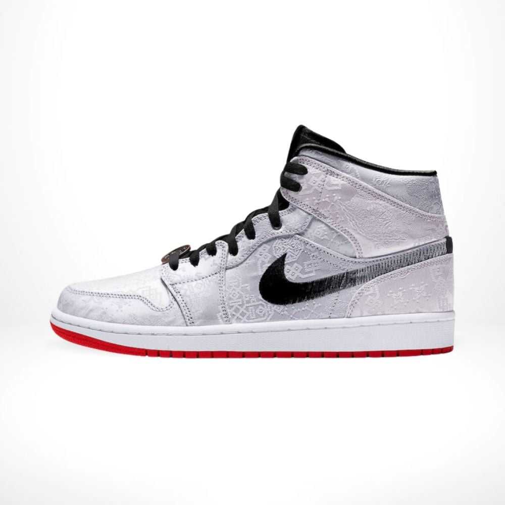CU2804-100 - Air Jordan 1 Mid x Clot Fearless Grey - product image from the listing.