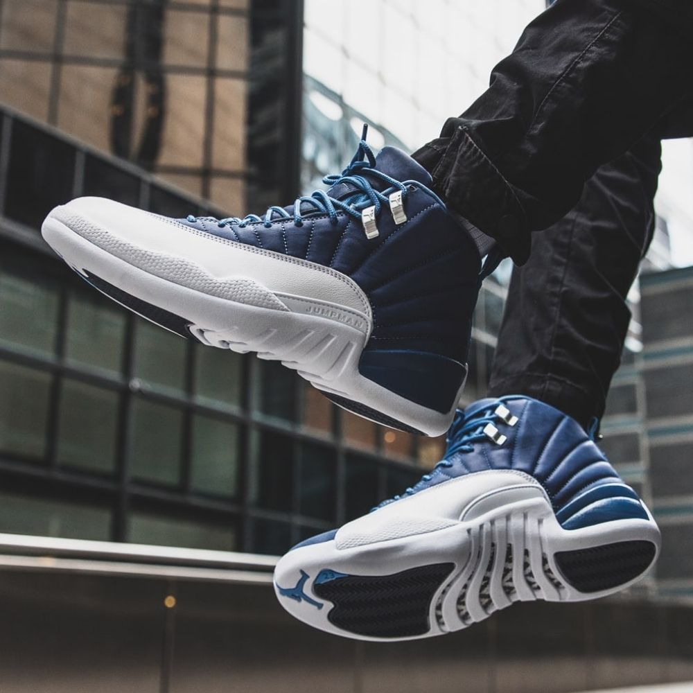 Air Jordan 12 Retro in Indigo Navy - product image from the listing.