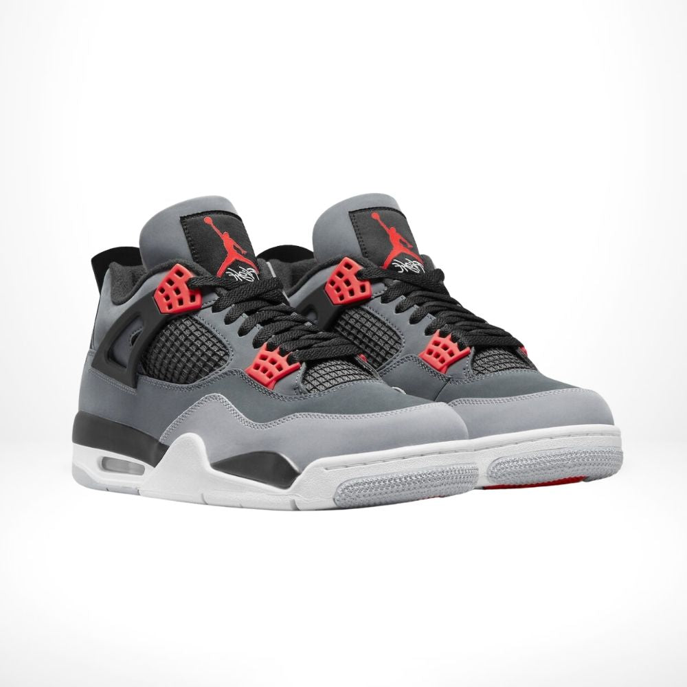 Air Jordan 4 Retro Infrared in Grey Orange - product image from the listing.